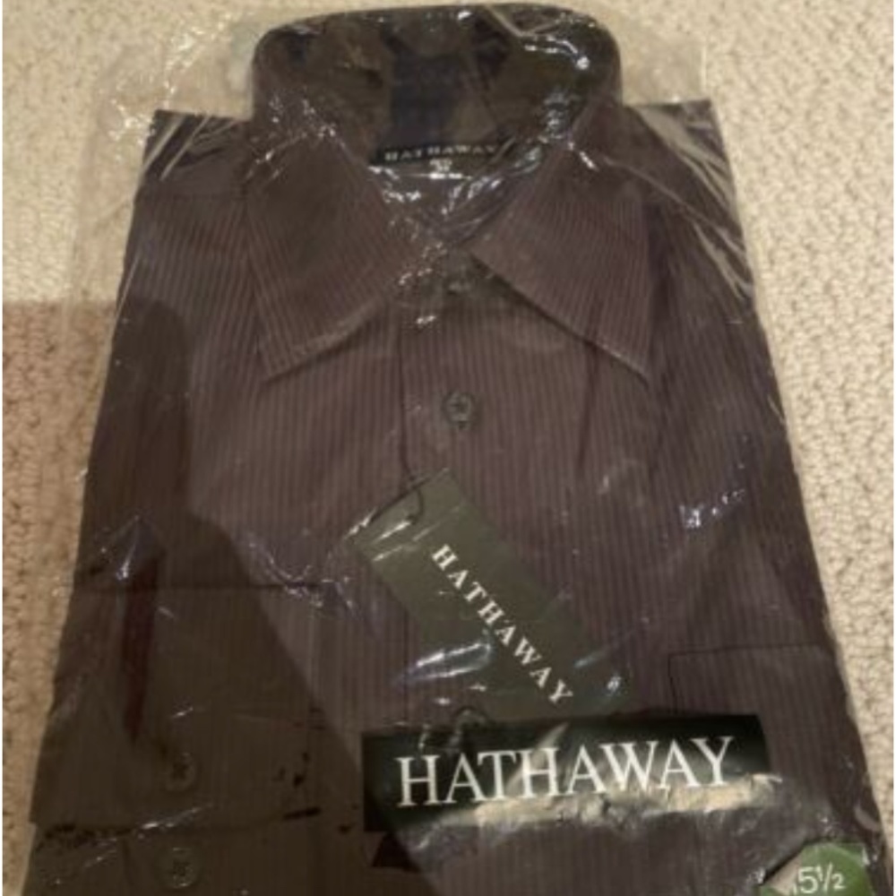 hathaway brand mens button down shirt
